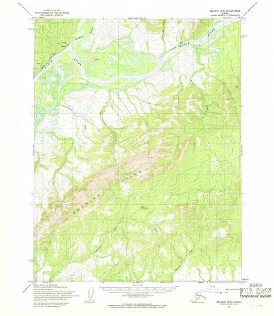 1955 Selawik, AK - Alaska - USGS Topographic Map0