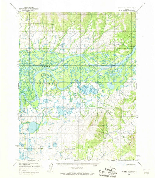 1955 Selawik, AK - Alaska - USGS Topographic Map1