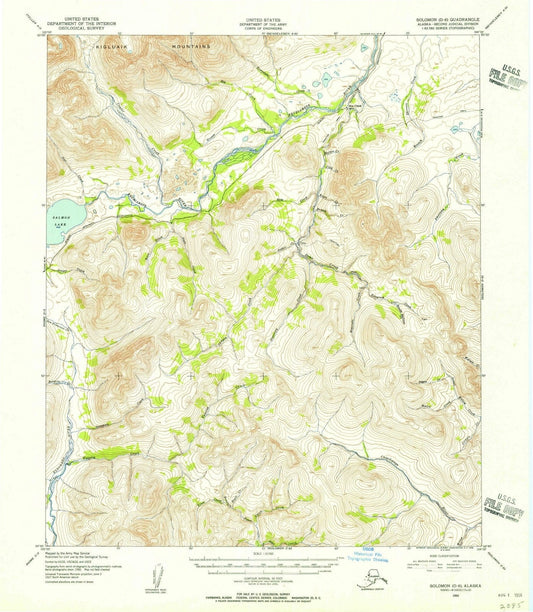 1950 Solomon, AK - Alaska - USGS Topographic Map5