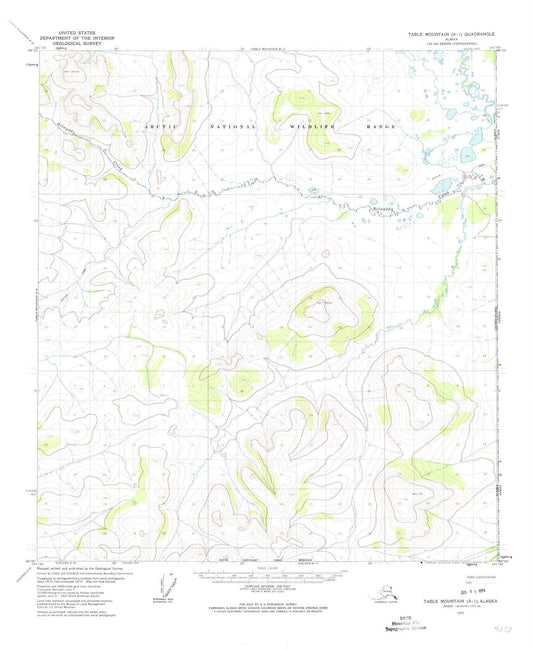 1972 Table Mountain, AK - Alaska - USGS Topographic Map