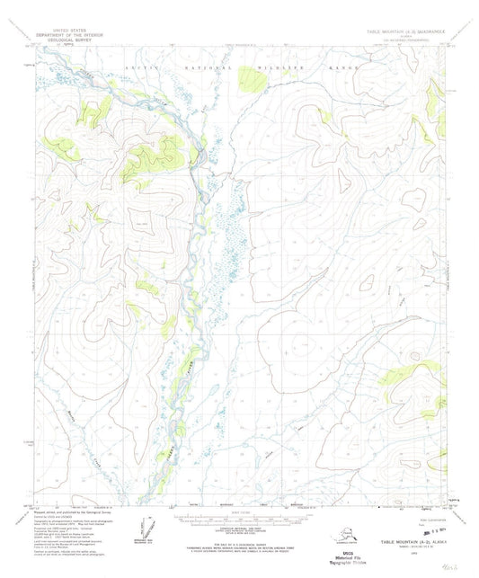 1972 Table Mountain, AK - Alaska - USGS Topographic Map v2