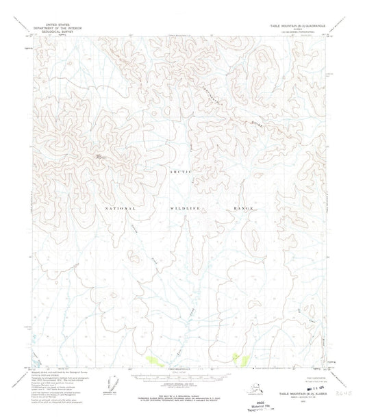 1972 Table Mountain, AK - Alaska - USGS Topographic Map v7