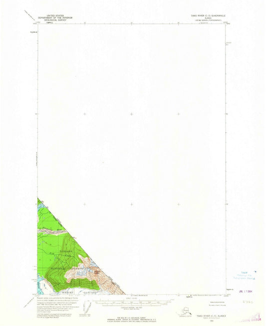1960 Taku River, AK - Alaska - USGS Topographic Map