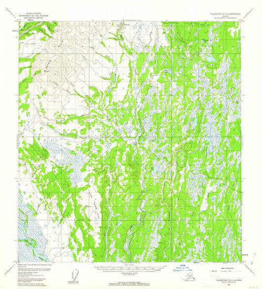 1954 Talkeetna, AK - Alaska - USGS Topographic Map v4