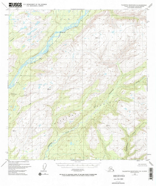 1949 Talkeetna Mountains, AK - Alaska - USGS Topographic Map v4