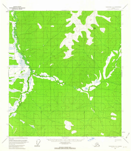 1956 Tanacross, AK - Alaska - USGS Topographic Map v4