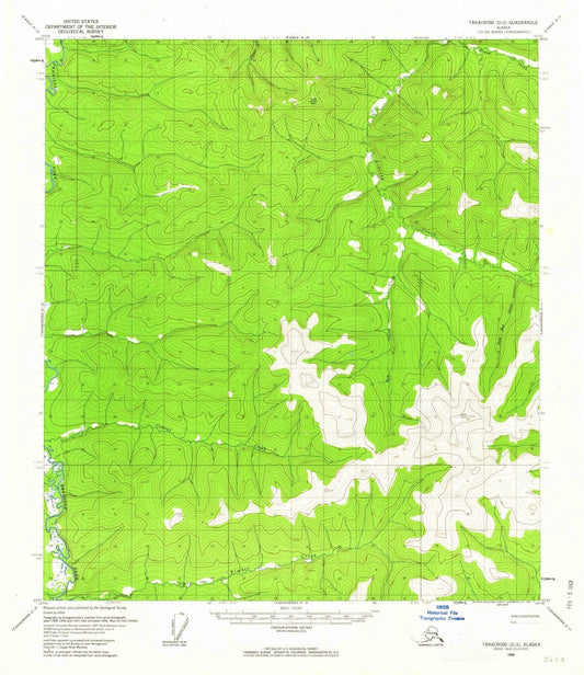 1956 Tanacross, AK - Alaska - USGS Topographic Map v9