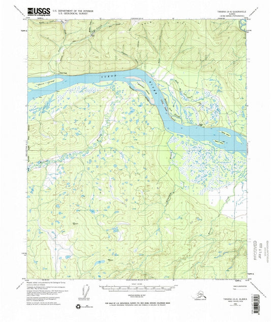 1952 Tanana, AK - Alaska - USGS Topographic Map v6
