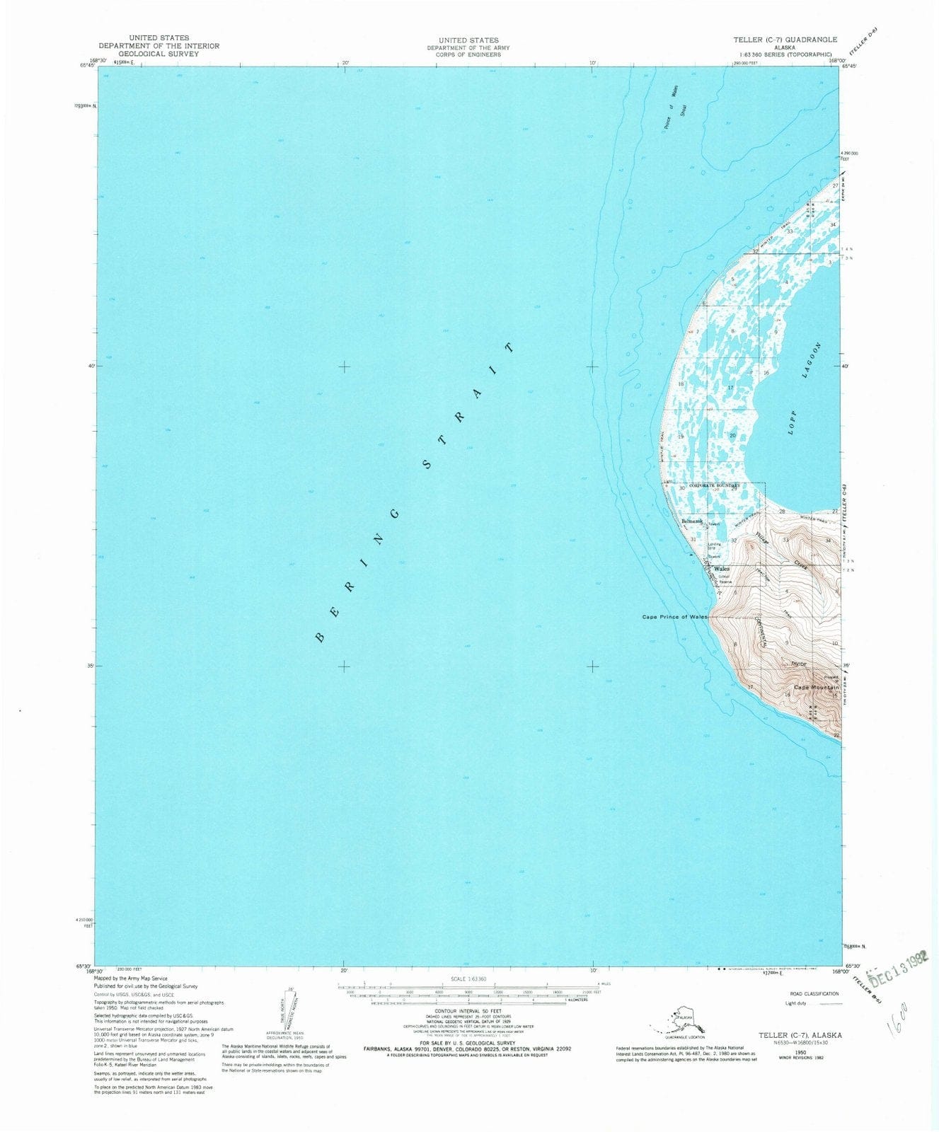 1950 Teller, AK - Alaska - USGS Topographic Map7