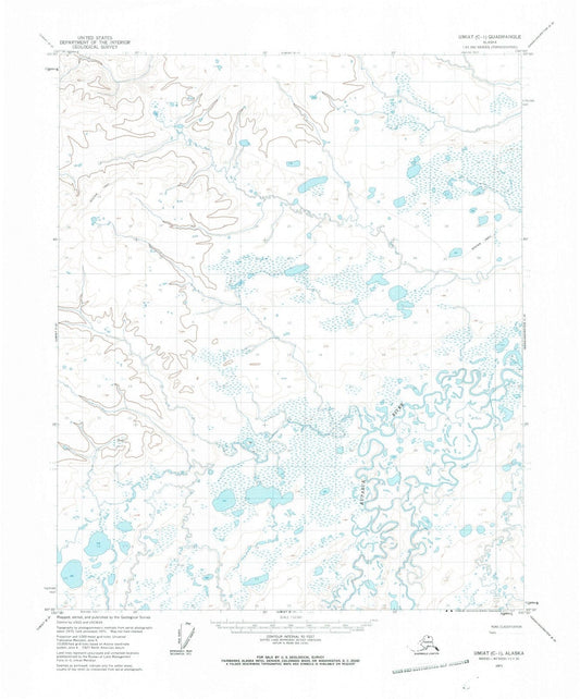 1971 Umiat, AK - Alaska - USGS Topographic Map v4
