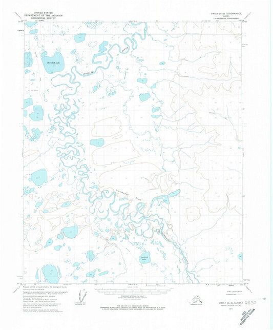 1971 Umiat, AK - Alaska - USGS Topographic Map v5