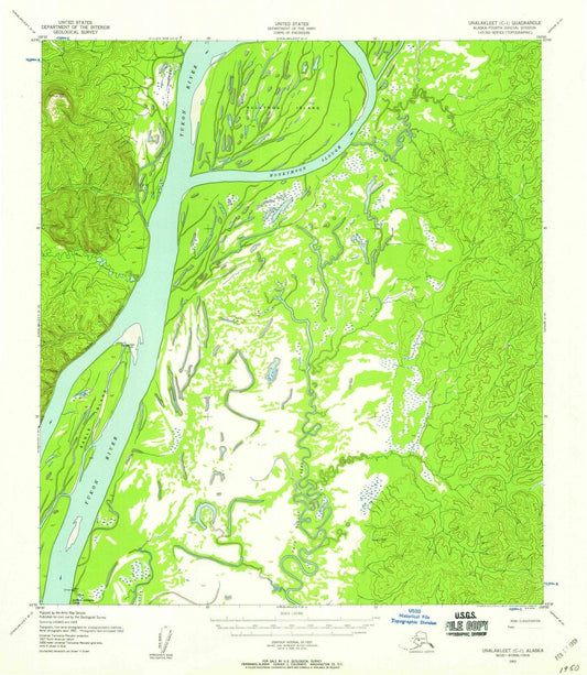 1952 Unalakleet, AK - Alaska - USGS Topographic Map3