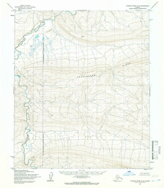 1955 Utukok River, AK - Alaska - USGS Topographic Map v3