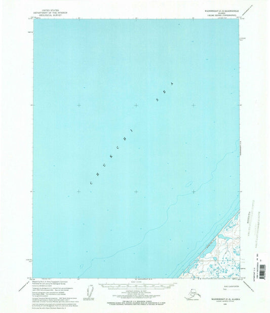 1955 Wainwright, AK - Alaska - USGS Topographic Map2