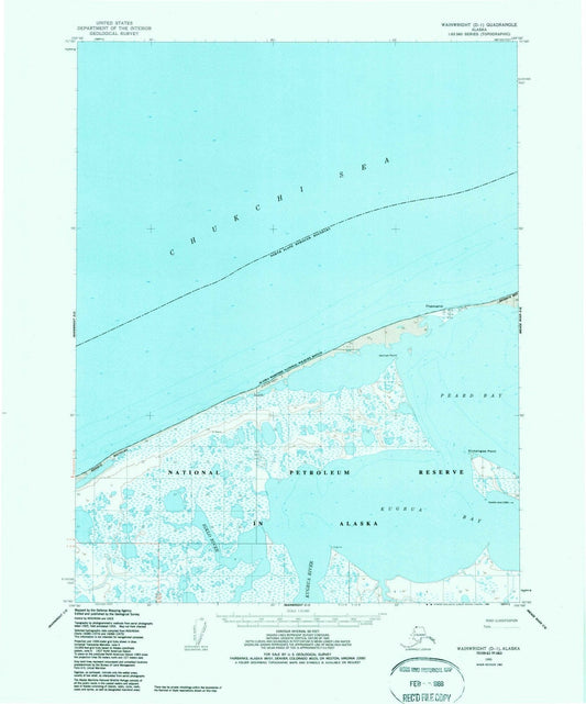 1955 Wainwright, AK - Alaska - USGS Topographic Map3