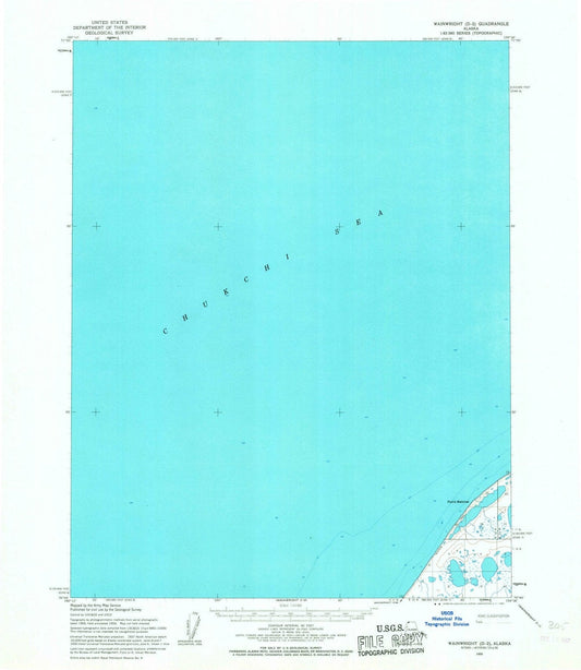 1955 Wainwright, AK - Alaska - USGS Topographic Map4