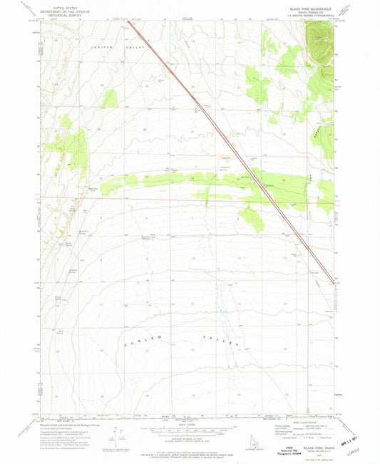1973 Black Pine, ID - Idaho - USGS Topographic Map