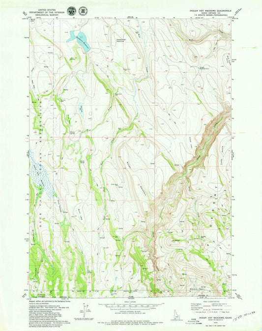 1979 Indian Hay Meadows, ID - Idaho - USGS Topographic Map