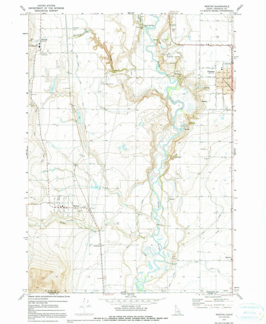 1969 Weston, ID - Idaho - USGS Topographic Map