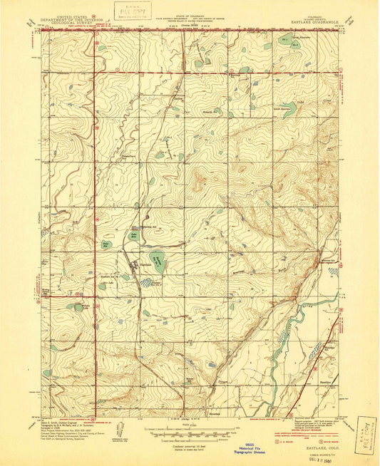 1940 Eastlake, CO - Colorado - USGS Topographic Map