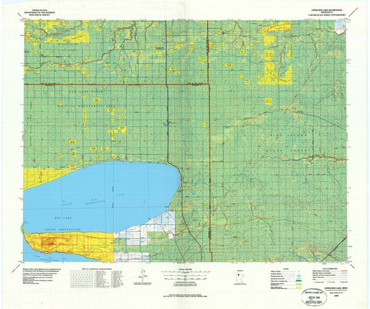 1977 Upper Red Lake, MN - Minnesota - USGS Topographic Map