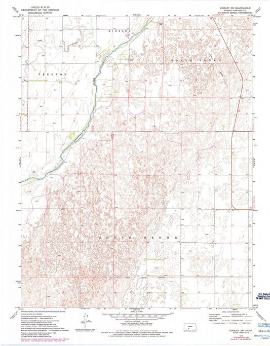 1972 Kinsley, KS - Kansas - USGS Topographic Map