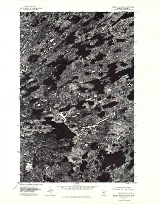 1976 Ensign Lake, MN - Minnesota - USGS Topographic Map