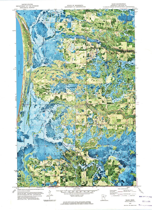 1972 Saum, MN - Minnesota - USGS Topographic Map