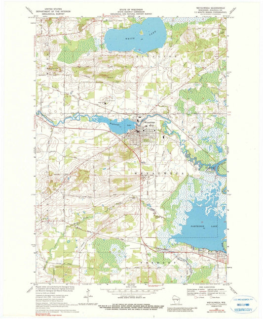 1969 Weyauwega, WI - Wisconsin - USGS Topographic Map