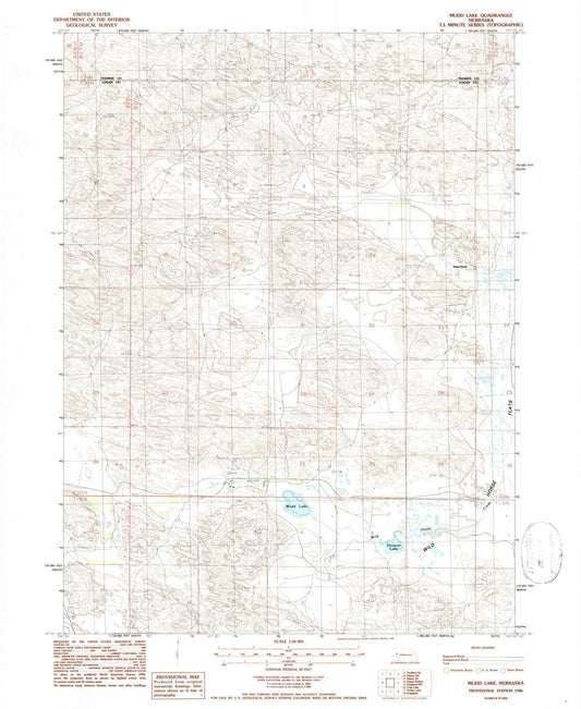 1986 Mudd Lake, NE - Nebraska - USGS Topographic Map