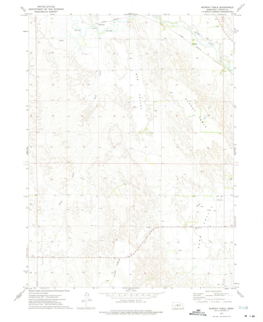 1972 Murphy Table, NE - Nebraska - USGS Topographic Map