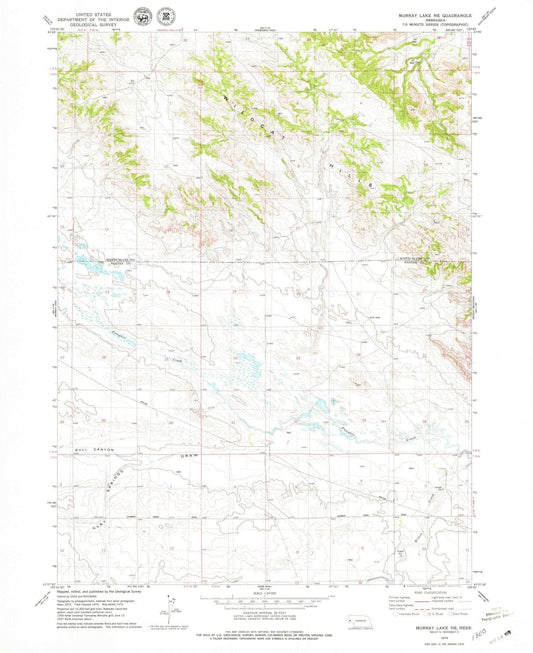 1979 Murray Lake, NE - Nebraska - USGS Topographic Map