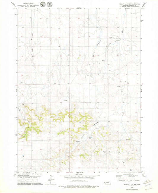 1979 Murray Lake, NE - Nebraska - USGS Topographic Map v2