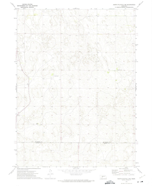 1972 North Platte 2, NE - Nebraska - USGS Topographic Map