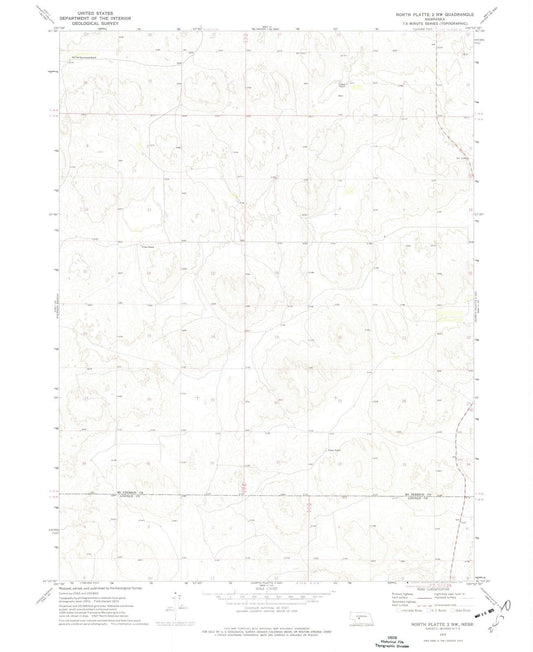 1972 North Platte 2, NE - Nebraska - USGS Topographic Map v2