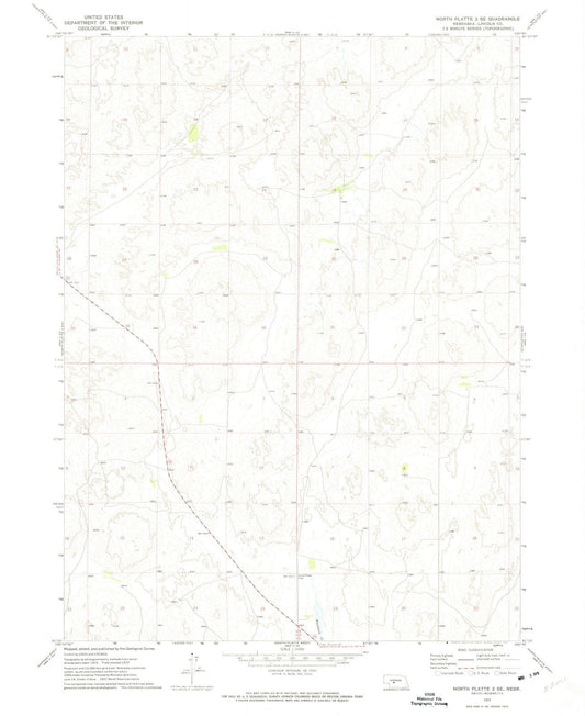 1972 North Platte 2, NE - Nebraska - USGS Topographic Map v3