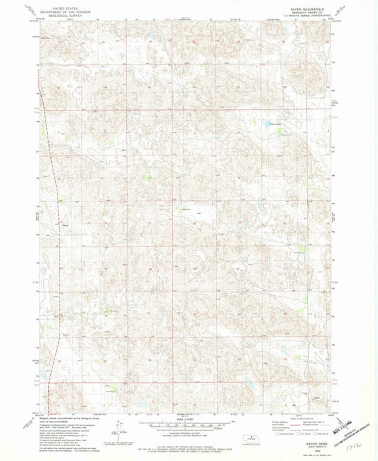 1982 Raven, NE - Nebraska - USGS Topographic Map v2