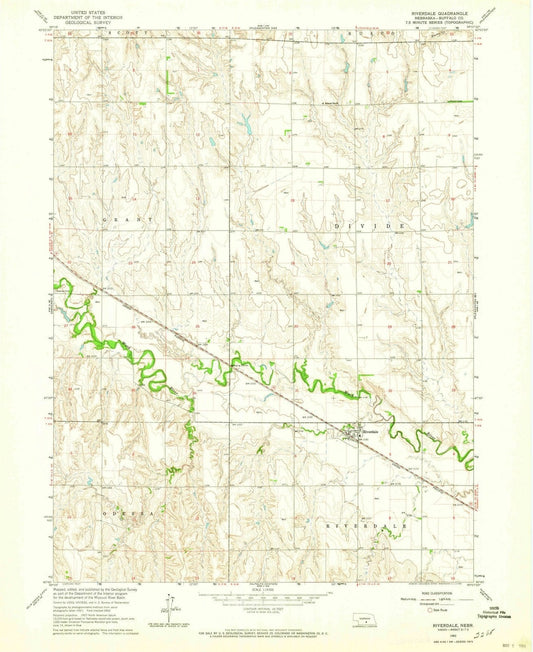 1962 Riverdale, NE - Nebraska - USGS Topographic Map