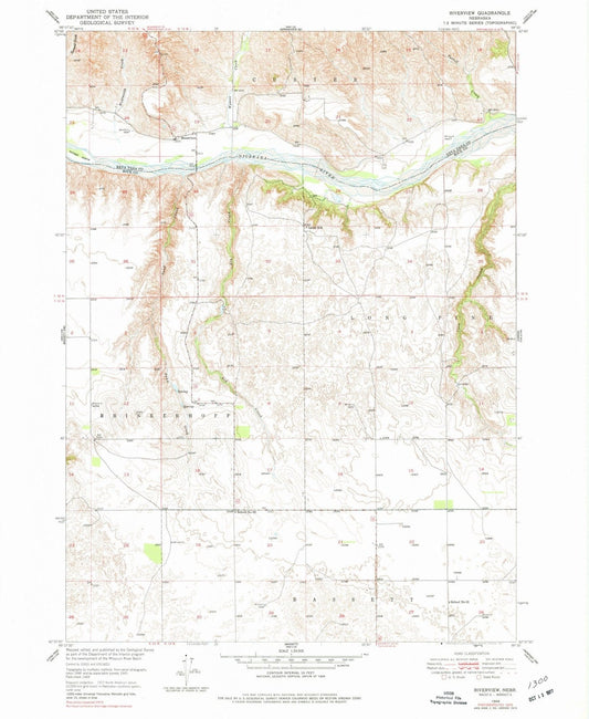 1949 Riverview, NE - Nebraska - USGS Topographic Map