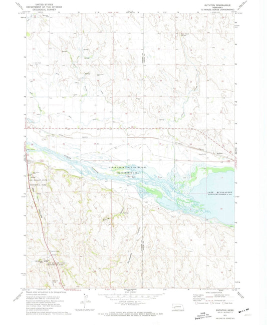 1971 Ruthton, NE - Nebraska - USGS Topographic Map
