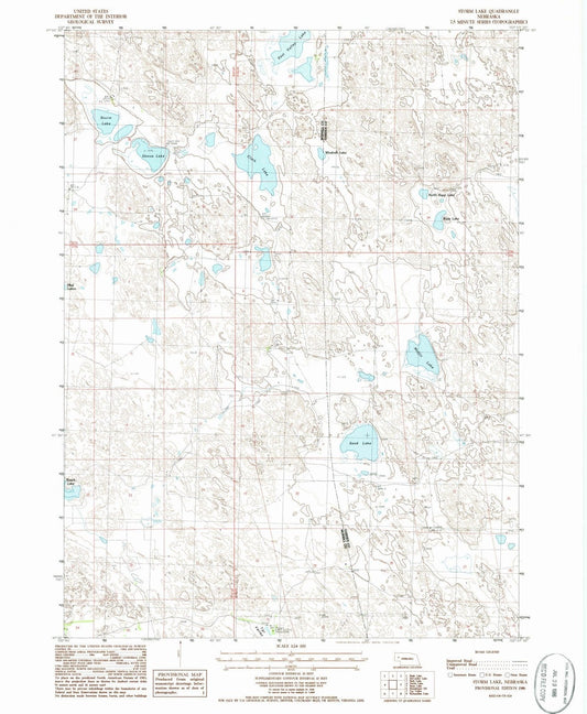 1986 Storm Lake, NE - Nebraska - USGS Topographic Map