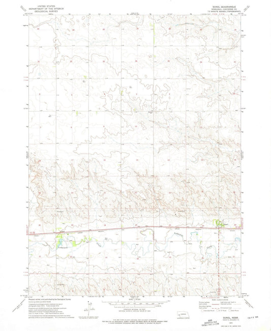 1972 Sunol, NE - Nebraska - USGS Topographic Map