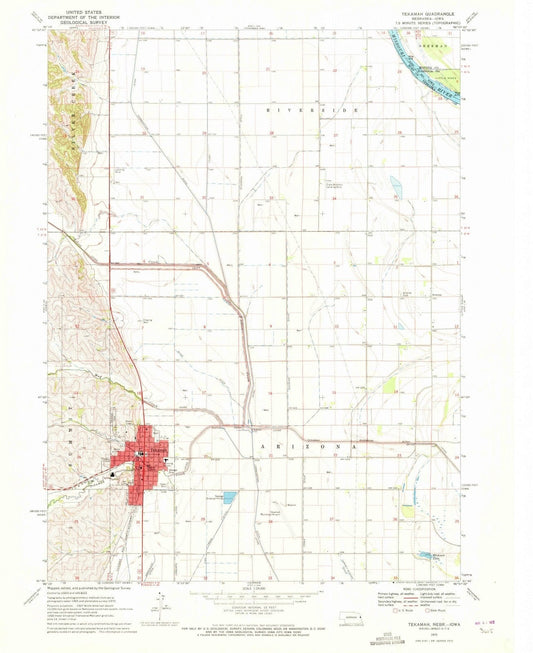 1970 Tekamah, NE - Nebraska - USGS Topographic Map