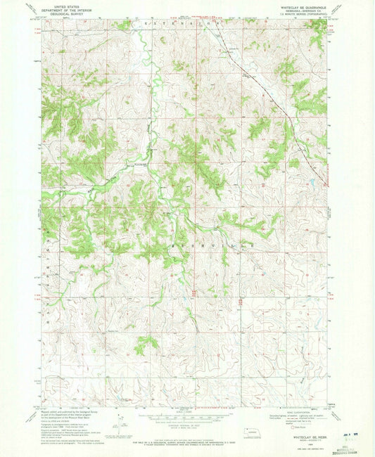 1969 Whiteclay, NE - Nebraska - USGS Topographic Map