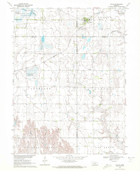 1970 Wilcox, NE - Nebraska - USGS Topographic Map