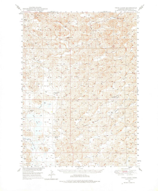 1948 Twin Lakes, NE - Nebraska - USGS Topographic Map