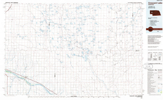 1985 Crescent Lake, NE - Nebraska - USGS Topographic Map