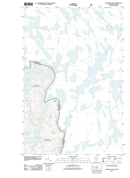 2011 Jackfish Lake, MN - Minnesota - USGS Topographic Map