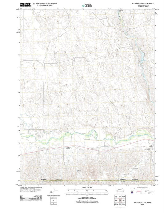 2011 Rock Creek Lake, NE - Nebraska - USGS Topographic Map