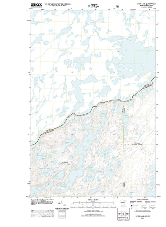 2011 Ester Lake, MN - Minnesota - USGS Topographic Map